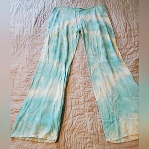 Vintage Boho Lucky Brand Blue/White Tiedye Lounge/Pajama pants Size M